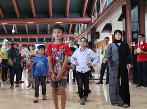 Saat Anak-anak WNA Ikut Lomba HUT ke-72 RI di Bandara Soekarno-Hatta
