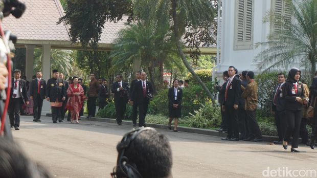 SBY dan Bu Ani Hadiri Perayaan HUT RI di Istana