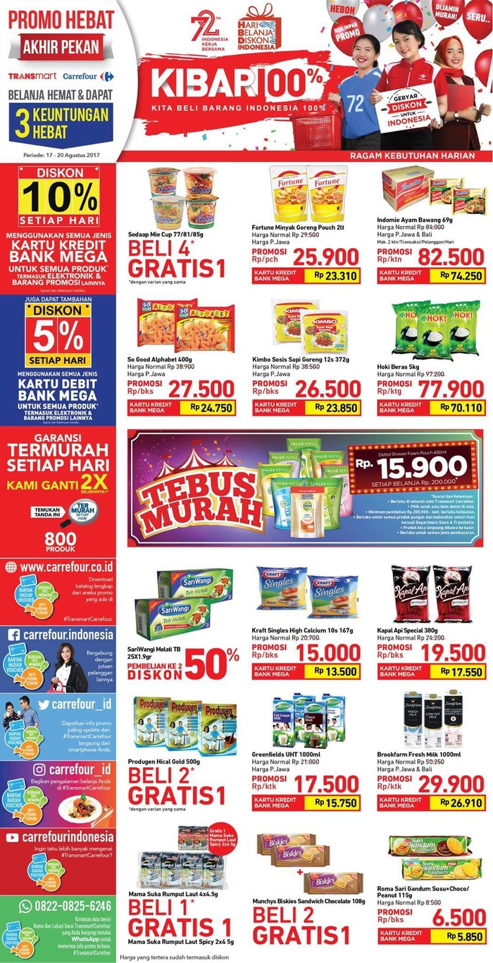 Tebus Murah Sabun di Akhir Pekan Transmart Carrefour