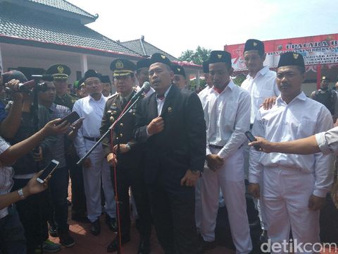 Ali Fauzi usai upacara HUT RI/