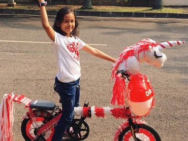 Foto: Meriahnya Sepeda Hias Anak di HUT RI ke-72