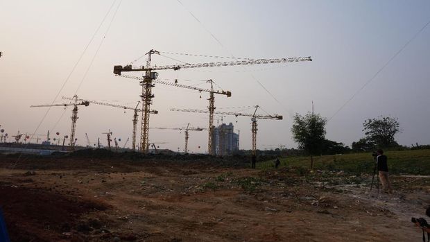 Suasana Proyek Pembangunan Meikarta