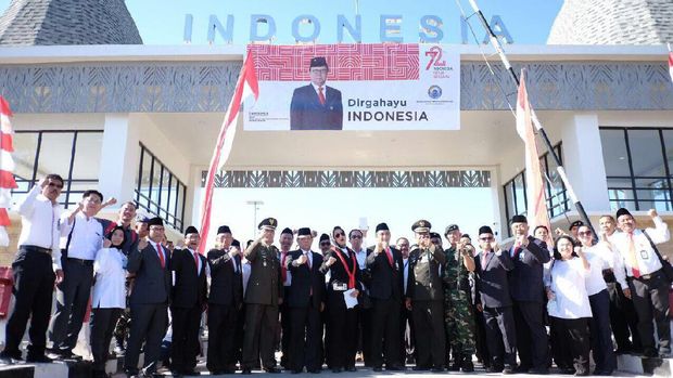 Upacara HUT RI di Perbatasan RI-Timur Leste Berlangsung Hikmat