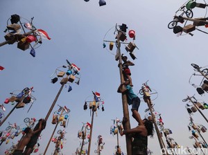 Sejarah Panjat Pinang, Lahir dari Warisan Belanda yang Kini Jadi Hiburan