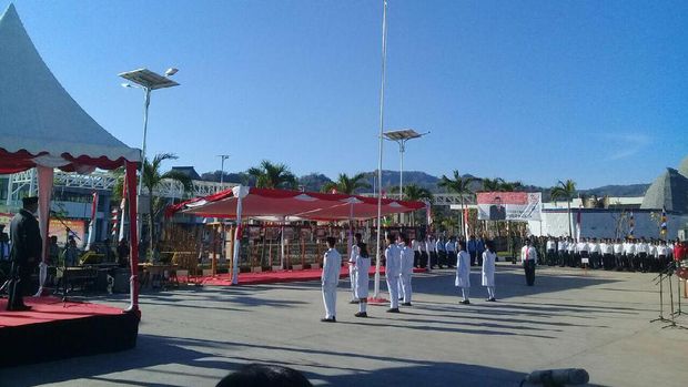 Upacara HUT RI di Perbatasan RI-Timur Leste Berlangsung Hikmat