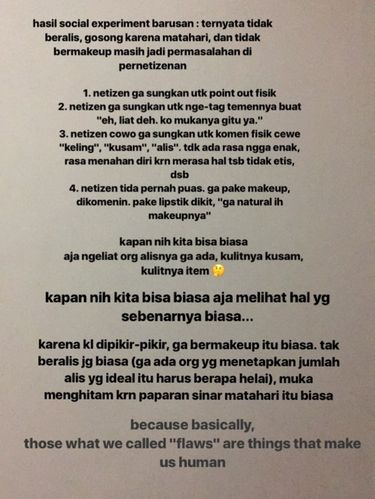 Buat Eksperimen Sosial Tampil Tanpa Makeup, Selebgram Cantik Ini Di-<i>bully</i>