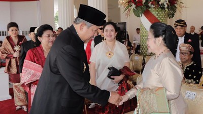 Foto: Momen Langka Salaman SBY-Megawati