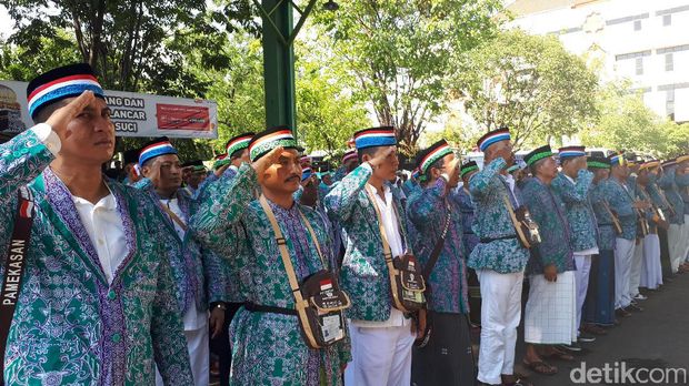 Upacara HUT RI calon jemaah haji berlangsung khidmat/