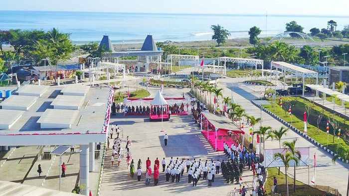 Upacara HUT RI di Perbatasan RI-Timor Leste Berlangsung Hikmat