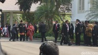 SBY dan Bu Ani tiba di Istana sekitar pukul 09.00 WIB. Foto: Bagus Prihantoro Nugroho/detikcom