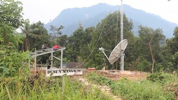 Salah satu BTS di daerah terpencil. (Foto: BAKTI/Kominfo)