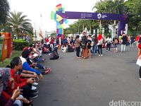 Penonton Countdown Asian Games Mulai Padati Pintu Monas