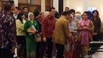 Iriana Jokowi, Mufidah JK dan Istri Gubernur BI di Pameran Kerajinan