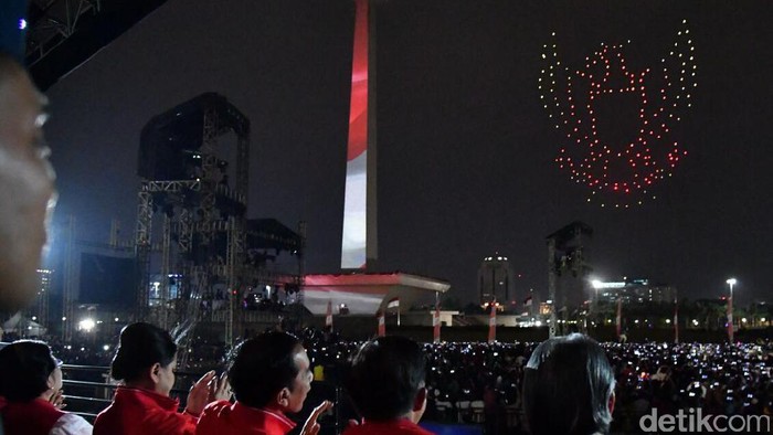 Atraksi Drone Sempat Bikin Erick Thohir Was-was