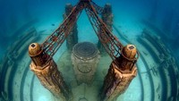 Neptune Memorial Reef, makam bawah laut yang terdapat di kawasan pesisir Key Biscayne di Florida, AS (Neptune Memorial Reef/Facebook)