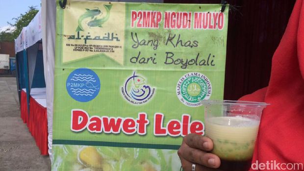 Es dawet dari daging lele