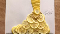 Butuh waktu 3-8 jam untuk membuat sebuah karya. Lemon Bae buatan Edgar ini tampak segar dengan irisan kulit dan potongan lemon. Foto: Edgar Artis