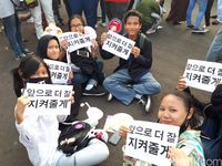 Penonton Countdown Asian Games Mulai Padati Pintu Monas