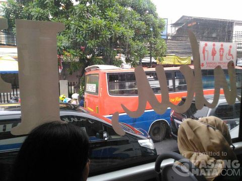 Kemacetan di jalan Mampang-Kuningan