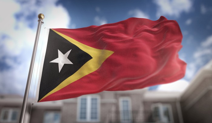 Ilustrasi Bendera Timor Leste