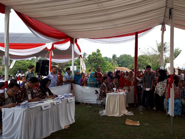Begini Antusiasme Warga Ikut Simulasi Pemilu Serentak di Tangerang