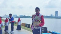 Perunggu lain didapatkan dari Aflah Fadlan Prawira yang turun pada nomor 10km perairan terbuka. Dia mencetatkan waktu 2 jam 8 menit, dan 40 detik. (dok. PRSI)