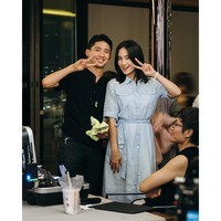 Syuting dilakukan di Seoul, Korea Selatan. Tatjana terlihat cantik dengan riasan natural seperti gadis Korea. Foto: Instagram/tatjanasaphira