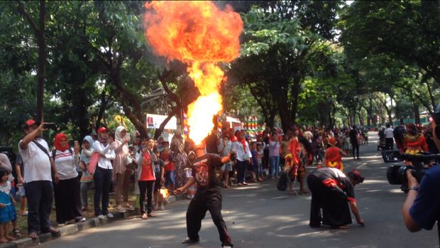 Serunya karnaval peringatan HUT ke-72 RI di Kopassus