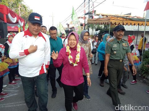 Wali Kota Risma dan Camat Wonocolo/