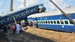 Potret Kecelakaan Kereta Mengerikan di India 