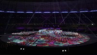 Raja Malaysia Sultan Muhammad V yang membuka secara langsung perhelatan SEA Games 2017. (Foto: Wahyu Putro A/Antara)