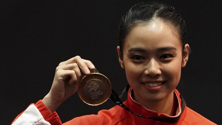 Lindswell Kwok Tampil Memukau, Wushu Tambah Emas Lindswell Kwok Tampil Memukau, Wushu Tambah Emas