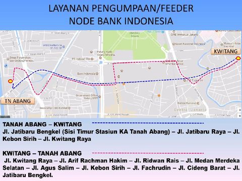 Rute Bus Pengumpan (Freeder) Tanah Abang-Kwitang