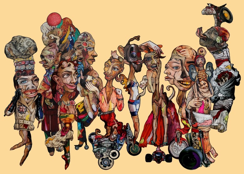 Seniman Nandanggawe Gelar Pameran Seri Kolase Sirkus di Bandung Seniman Nandanggawe Gelar Pameran Seri Kolase Sirkus di Bandung
