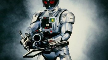 Jiban adalah salah satu robot tangguh di masa silam, di mana biasanya dia akan menyebutkan beragam pasal sebelum melumpuhkan musuh. Foto: istimewa