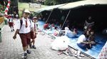 Korban Kebakaran Kebon Pala Diungsikan ke Halaman Sekolah