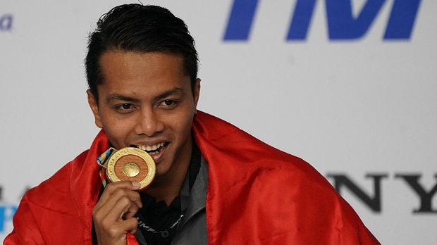 Siman Sudartawa terpilih sebagai pembawa bendera Merah Putih di Asian Games 2018. (