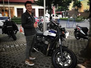Imam Darto dan Dimas Anggara Semangat Touring Motor ke Bali
