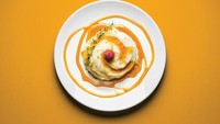 Tak ketinggalan mashed potato gurih dengan saus karamel. Nilai yang diberikan 3. Foto: Vicky Jacob-Ebbinghaus dan Juarez Rodrigues