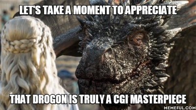 Kerennya Naga GOT hingga White Walker Jadi Meme Lucu