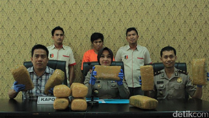 Pengedar di Prabumulih Sumsel Ditangkap, Ganja 8,5 Kg Diamankan