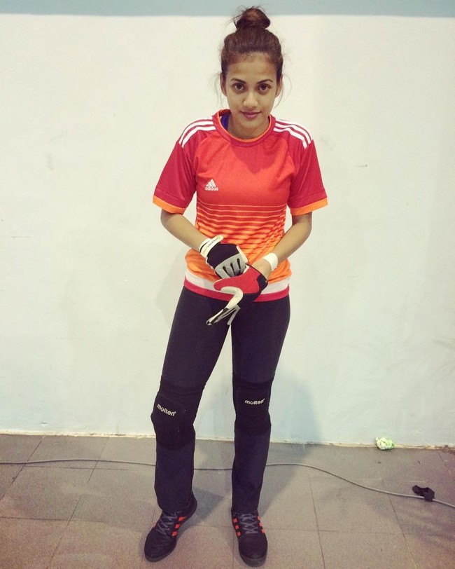 Sudah lebih dari 10 tahun Niena Azman menggeluti dunia olahraga khususnya futsal. Foto: Instagram/niena_azmann