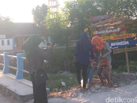 Pojok selfie di Desa Pancasila Lamongan/