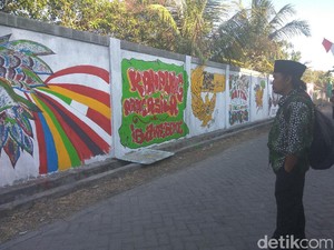 Desa Pancasila Ini Percantik dengan Mural dan Pojok Selfie