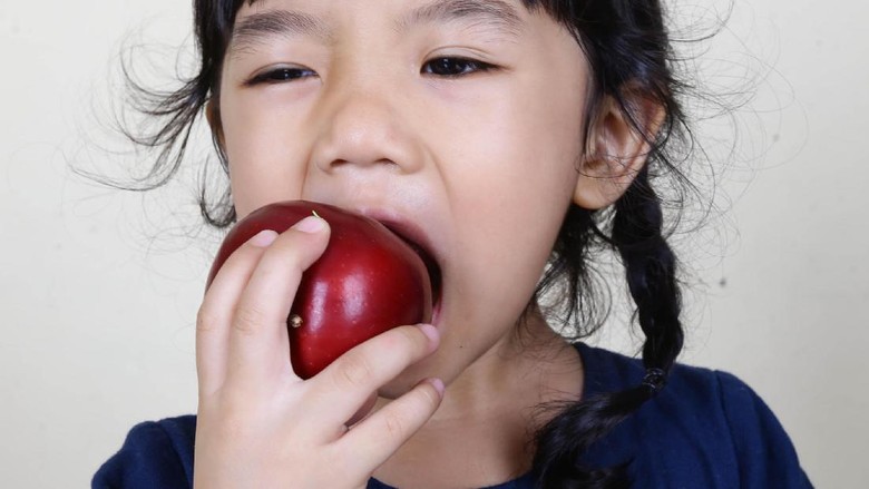 Ilustrasi anak makan buah (Foto: Hassan/detikcom) Ilustrasi anak makan buah (Foto: Hassan/detikcom)