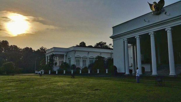 Beda Gaya Jokowi dan Trump Saat Lihat Gerhana Matahari