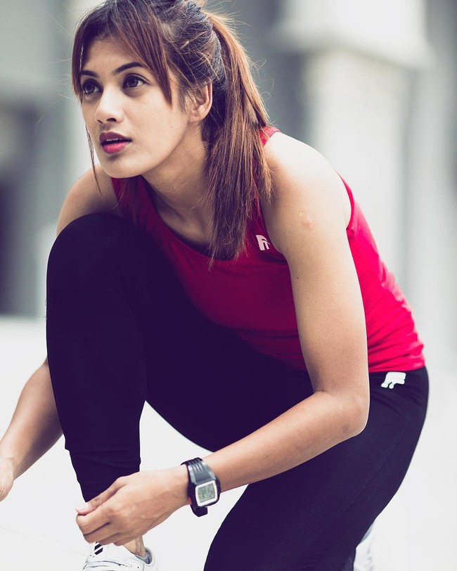 Niena Azman diketahui sebagai kiper Tim Nasional Futsal Puteri Malaysia. Foto: Instagram/niena_azmann