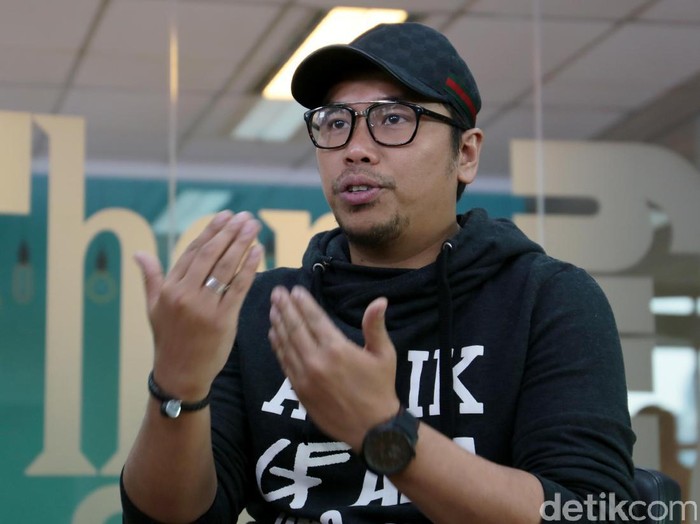 Sammy Simorangkir saat berkunjung ke kantor detikcom.