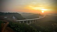 Ruas tol yang dibuka secara fungsional pada mudik Lebaran Juni lalu bahkan sempat menerapkan aturan larangan selfie karena saking banyaknya orang yang ingin berfoto di ruas tol ini. (Dok. Jasa Marga)