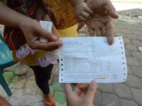 Tagihan PDAM yang dibayar warga